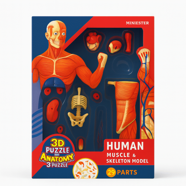 3D Human Anatomy Puzzle Model