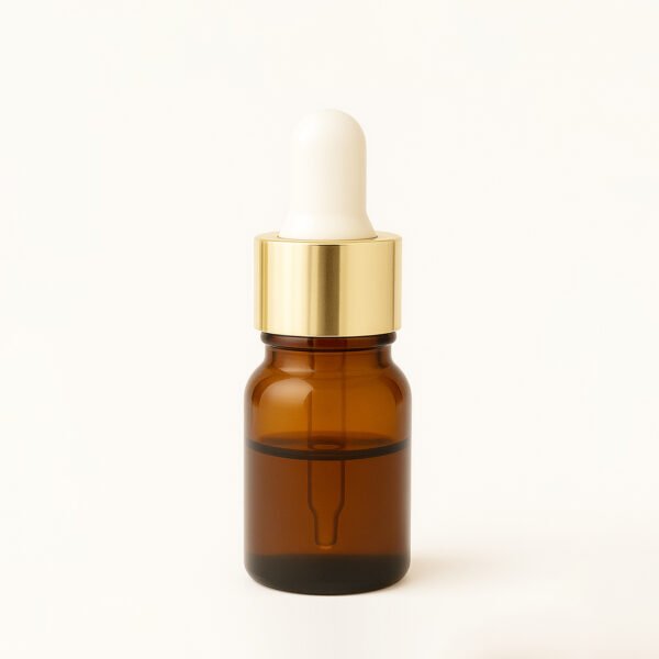 Amber Dropper Bottle with Gold Collar (30ml)